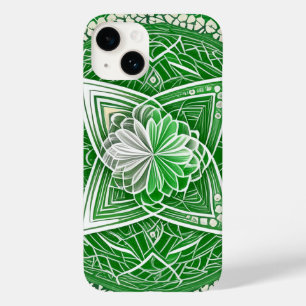 グリーンケルト花ハートチャクラ聖幾何学 Case-Mate iPhone 14ケース