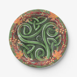 グリーンケルトTriskeionマボンハーベストパーティー ペーパープレート