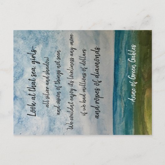 グリーンゲイブルハガキのアン ポストカード (正面)