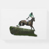 グリーンゲストブックでジョッキーを跳び上げる ゲストブック (裏面)