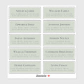 グリーンゲスト住所 シール注文6"または8"! シール (シート)