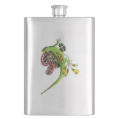 グリーンゲッコトライバルパープル フラスク (正面)