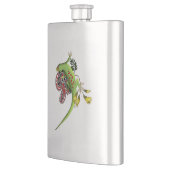 グリーンゲッコトライバルパープル フラスク (左)