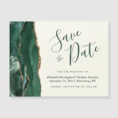 グリーンゲートアイボリー磁気結婚式の日付を保存 (正面)