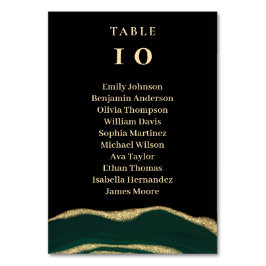 グリーンゲート宝石ブラックテーブルカード テーブルナンバー