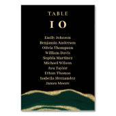 グリーンゲート宝石ブラックテーブルカード テーブルナンバー (裏面)