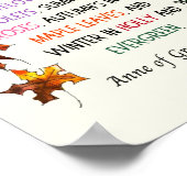 グリーンゲーブルズのアンカラフルズボタニカルハンドドロンド ポスター (角)