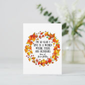 グリーンゲーブルズのアン文芸秋の手描き ポストカード (スタンド正面)