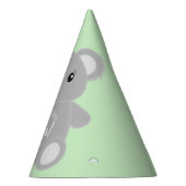 グリーンコアラベアーバースデーパーティー パーティーハット (右)