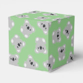 グリーンコアラ熊ベビーシャワー フェイバーボックス (裏面サイド)