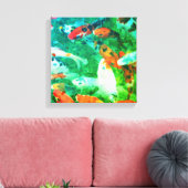 グリーンコイ池 キャンバスプリント (インサイチュ (リビング))