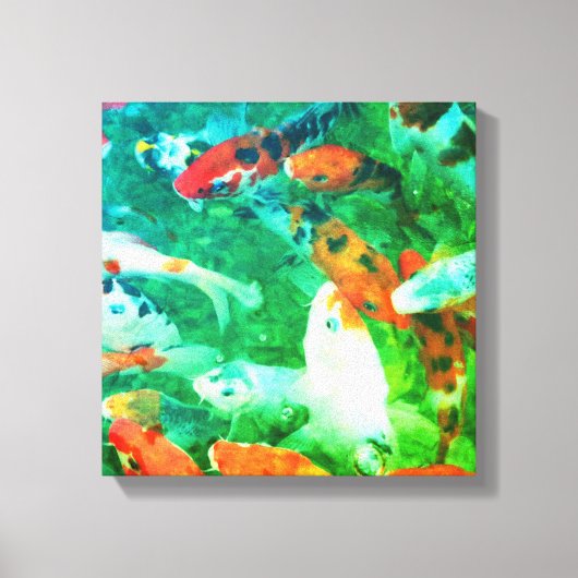 グリーンコイ池 キャンバスプリント (正面)