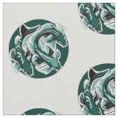 グリーンコイ織物 ファブリック (クローズアップ)