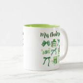 グリーンコケットバウ幼稚園エレメンタル先生 ツートーンマグカップ (正面右)