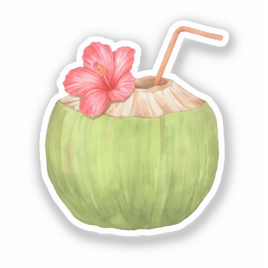 グリーンココナッツドリンク シール (正面)