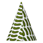 グリーンコシャーディルピックルグルメプリントキュウリ パーティーハット (裏面)