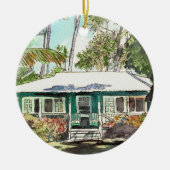 グリーンコテージオブカウアイ セラミックオーナメント (正面)