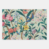 グリーンコテージコアヴィンテージガーリーフローラ ラッピングペーパーシート (正面)