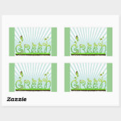 グリーンコンセプトスタンプ 長方形シール (シート)