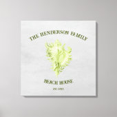 グリーンコンチシェルキャンバス印刷 キャンバスプリント (正面)