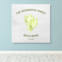 グリーンコンチシェルキャンバス印刷