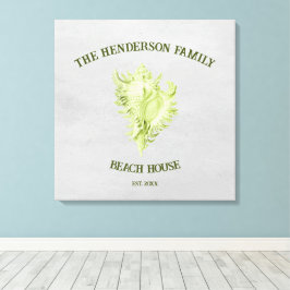 グリーンコンチシェルキャンバス印刷 キャンバスプリント