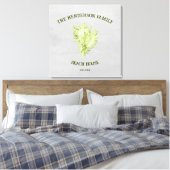 グリーンコンチシェルキャンバス印刷 キャンバスプリント (インサイチュ (寝室))