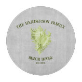 グリーンコンチシェル切断板 カッティングボード (正面)