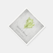 グリーンコンチシェル結婚ズ紙ナプキンス スタンダードカクテルナプキン (角)