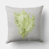 グリーンコンチシェル装飾用クッション クッション (裏面)