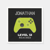 グリーンコントローラゲーマーレベルアップ特典バッグ スタンダードカクテルナプキン (正面)