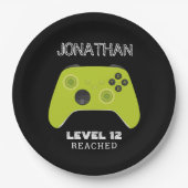 グリーンコントローラゲーマーレベルアップ特典バッグ ペーパープレート (正面)