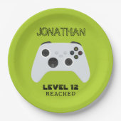 グリーンコントローラゲーマーレベルアップ特典バッグ ペーパープレート (正面)