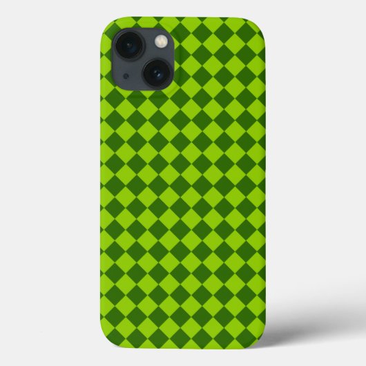グリーンコンビネーションダイヤモンドパターン(STaylor) Case-Mate iPhoneケース (裏面)