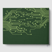 グリーンコンピュータ回路基板バー(ユダヤ教の)バル・ミツバー ゲストブック (裏面)