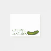 グリーンコーシェーパーソナライズされたディルピクルからのメモ ポストイット (正面)