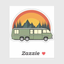 グリーンコーチレインボーマウンテンズキス – カット シール