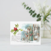 グリーンコートを着たサンタからの手紙 シーズンポストカード (スタンド正面)