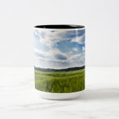 グリーンコーンフィールドとブルースカイ ツートーンマグカップ (中央)