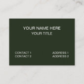 グリーンコーンフィールドプラント自然パターン 名刺 (裏面)