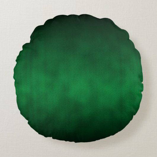 グリーンゴシックグラデーション背景アート ラウンドクッション (正面)