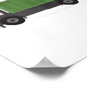 グリーンゴミごみトラック少年ベッドルームデコール ポスター (角)