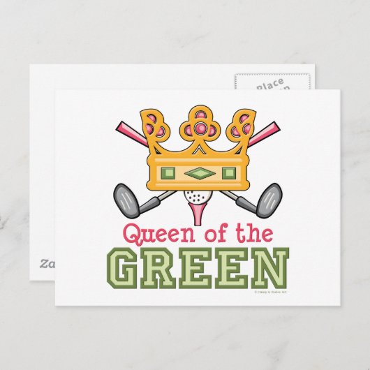 グリーンゴルフはがきのクイーン ポストカード (正面/裏面)