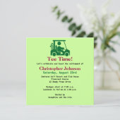 グリーンゴルファーインカートリタイアメントパーティの招待状 招待状 (スタンド正面)