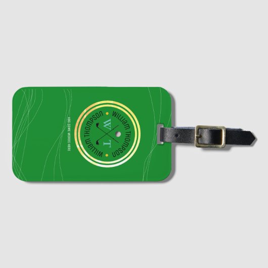 グリーンゴルファー旅行 ラゲッジタグ (正面横)