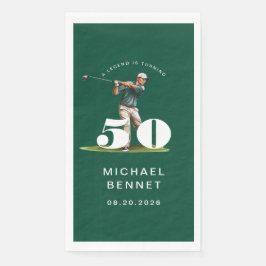 グリーンゴルファー風モダンなデザインの50歳の誕生日グッズ