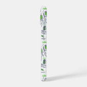 グリーンゴルフアイコンパターン iPhone 15ケース (左側面)