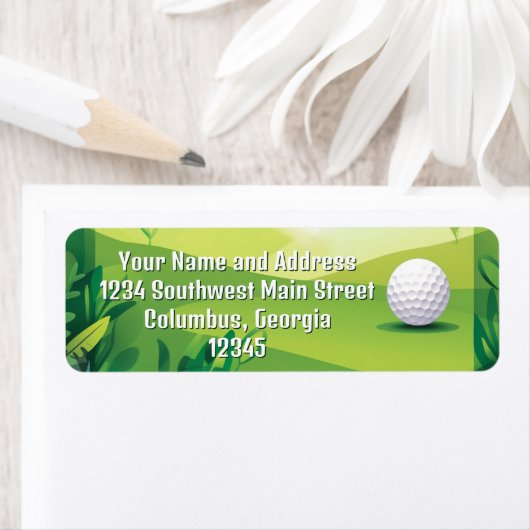 グリーンゴルフグラス及びゴルフボール ラベル (インサイチュ)