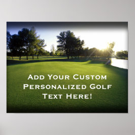 グリーンゴルフコースアットドーン ポスター