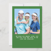 グリーンゴルフシーズンのご挨拶クリスマスフォト シーズンカード (裏面)